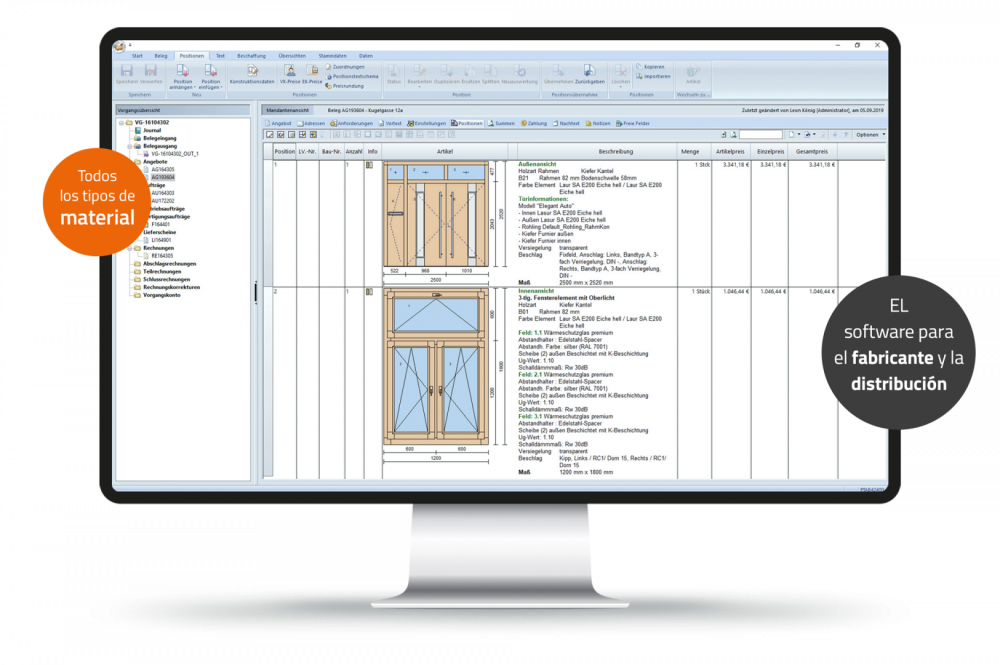 Klaes es el software para el fabricante de venatnas y puertas - Construcción de ventanas madera